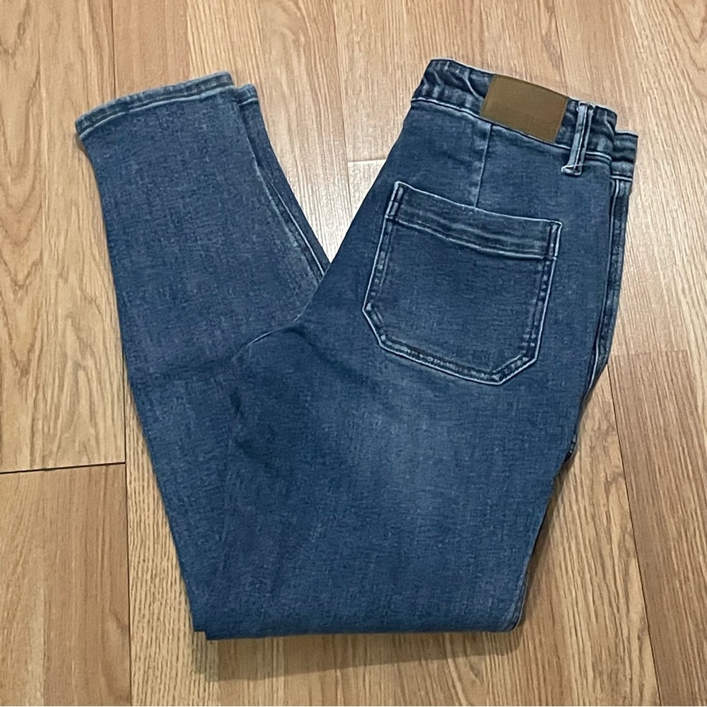Judy Blue Women’s 5/27 (28x28) Joggers Jeans High Rise Stretch Dark Blue Denim